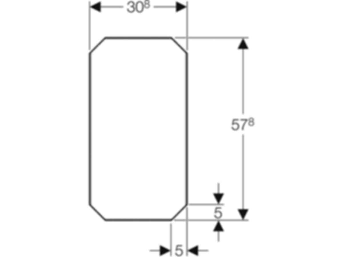 Geberit GIS Montageplatte, 31x58cm - für schwere Konsollasten, Brands.EI90nbb