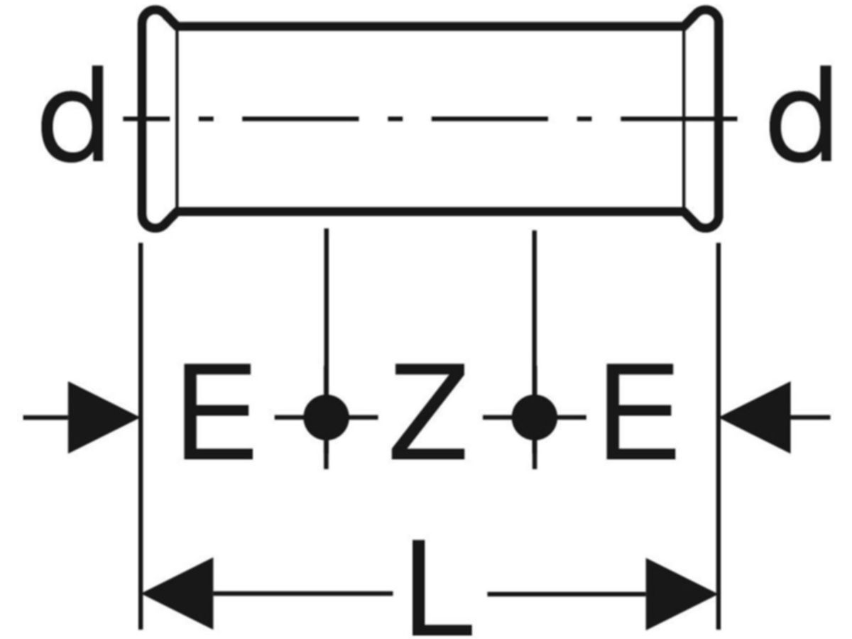 Mapress Therm Schiebemuffe: d=35mm