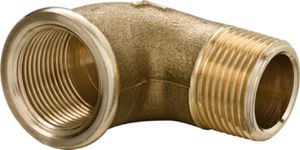 Winkel Messing 90° mit Aussengewinde