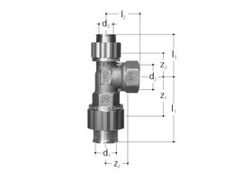Sanipex T-Stk. m. IG d25x3/4"xd25