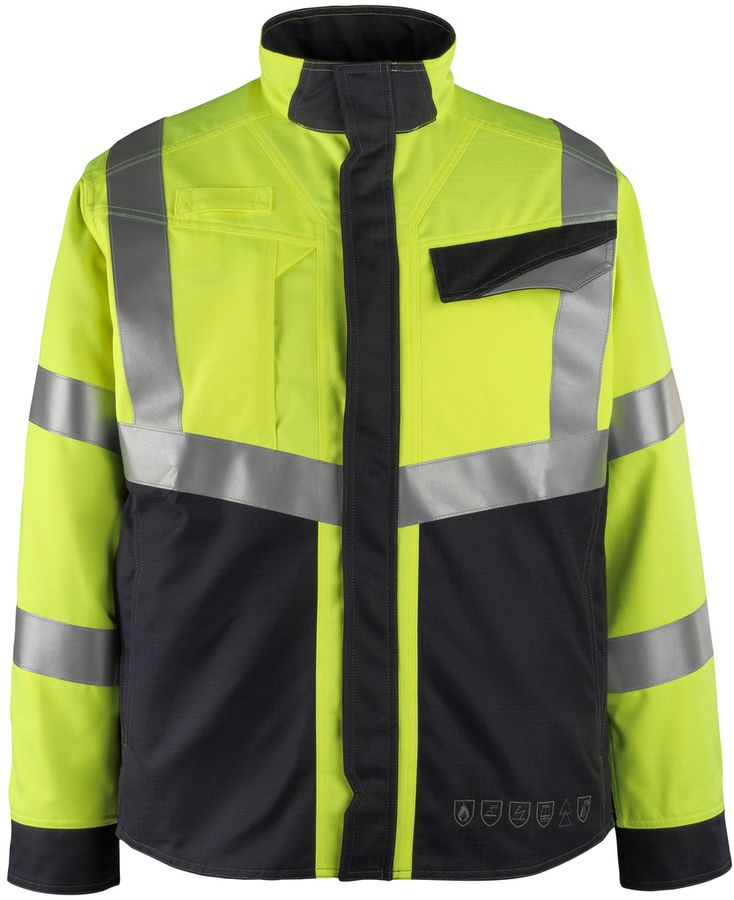 MASCOT BIEL ARBEITSJACKE Zweifarbig - 60% Modacryl/39% Baumw./1% Kohlefasern