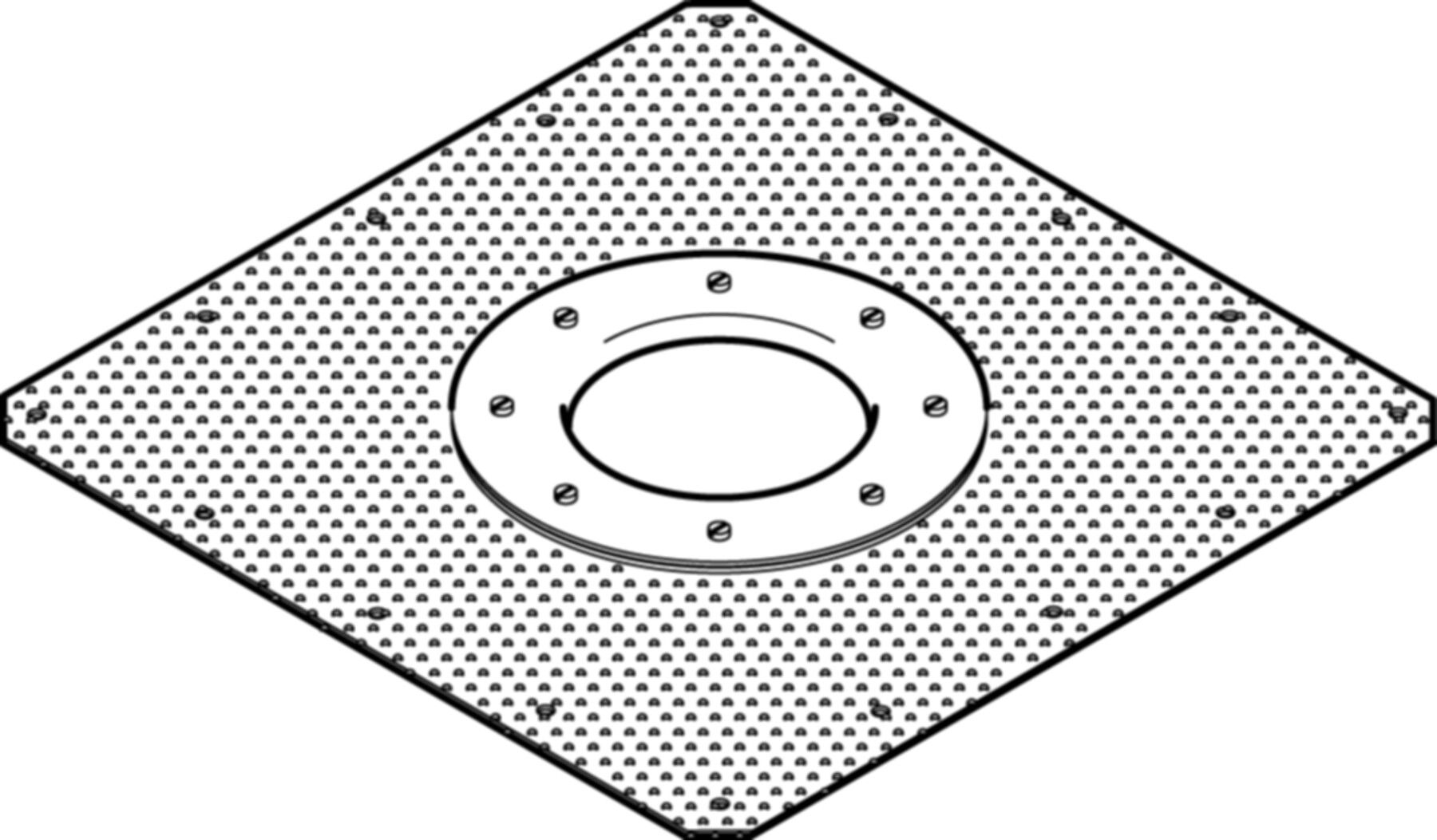 Geberit Flansch mit Anschlussblech - zu 364670/364671