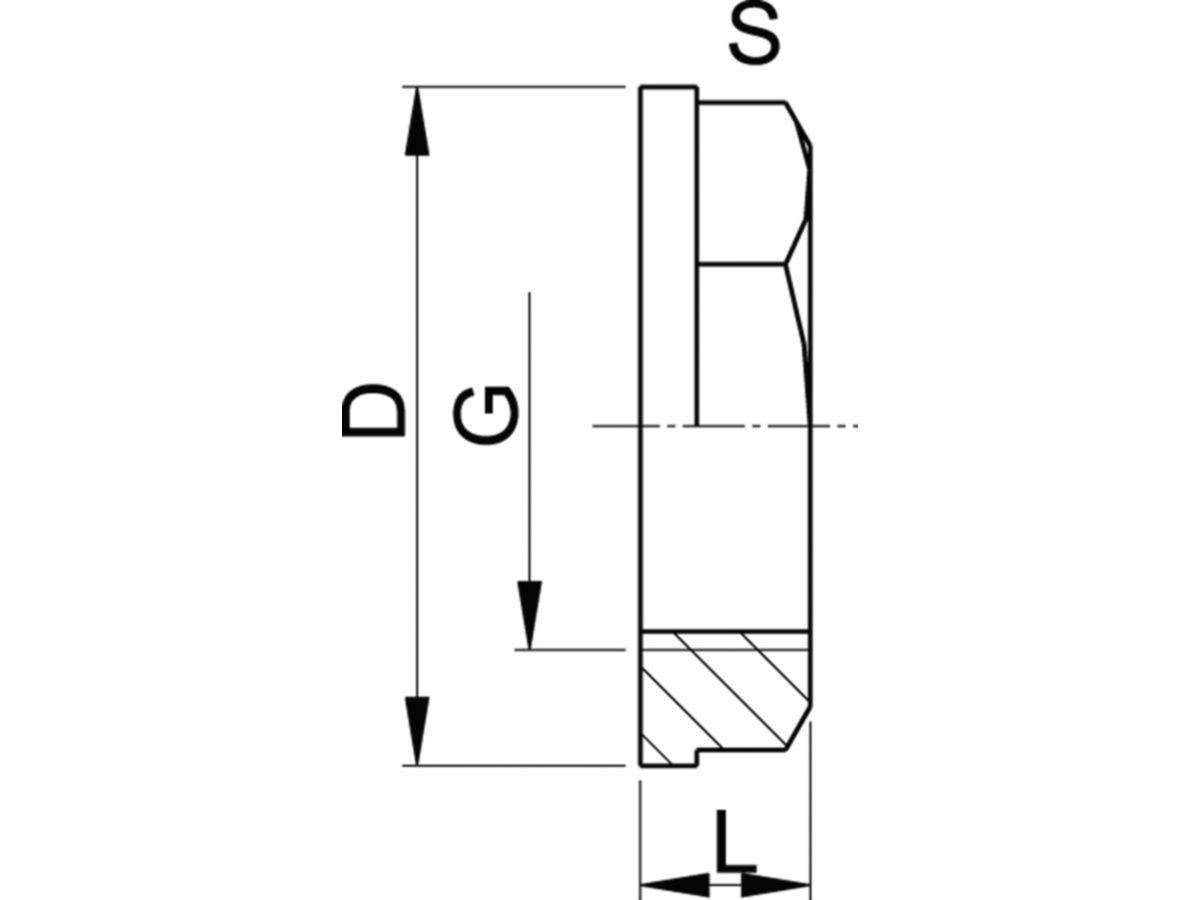 Kontermutter PVC-U 11/4"