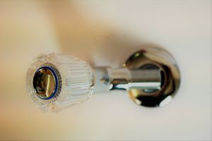 Waschautomatenventil mit Filtereinsatz - Pexi-Griff transparent