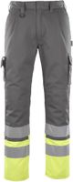 Hose mit Knietaschen, Gr. 82C50 - anthrazit/hi-vis gelb, 65% PES / 35% CO
