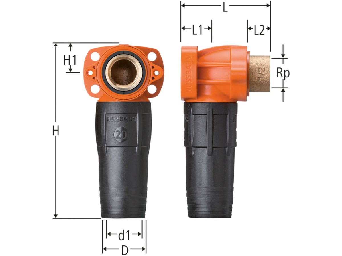 Optiflex-Flowpress-Dose lang - für Mauerwerk und Vorwandinstallation