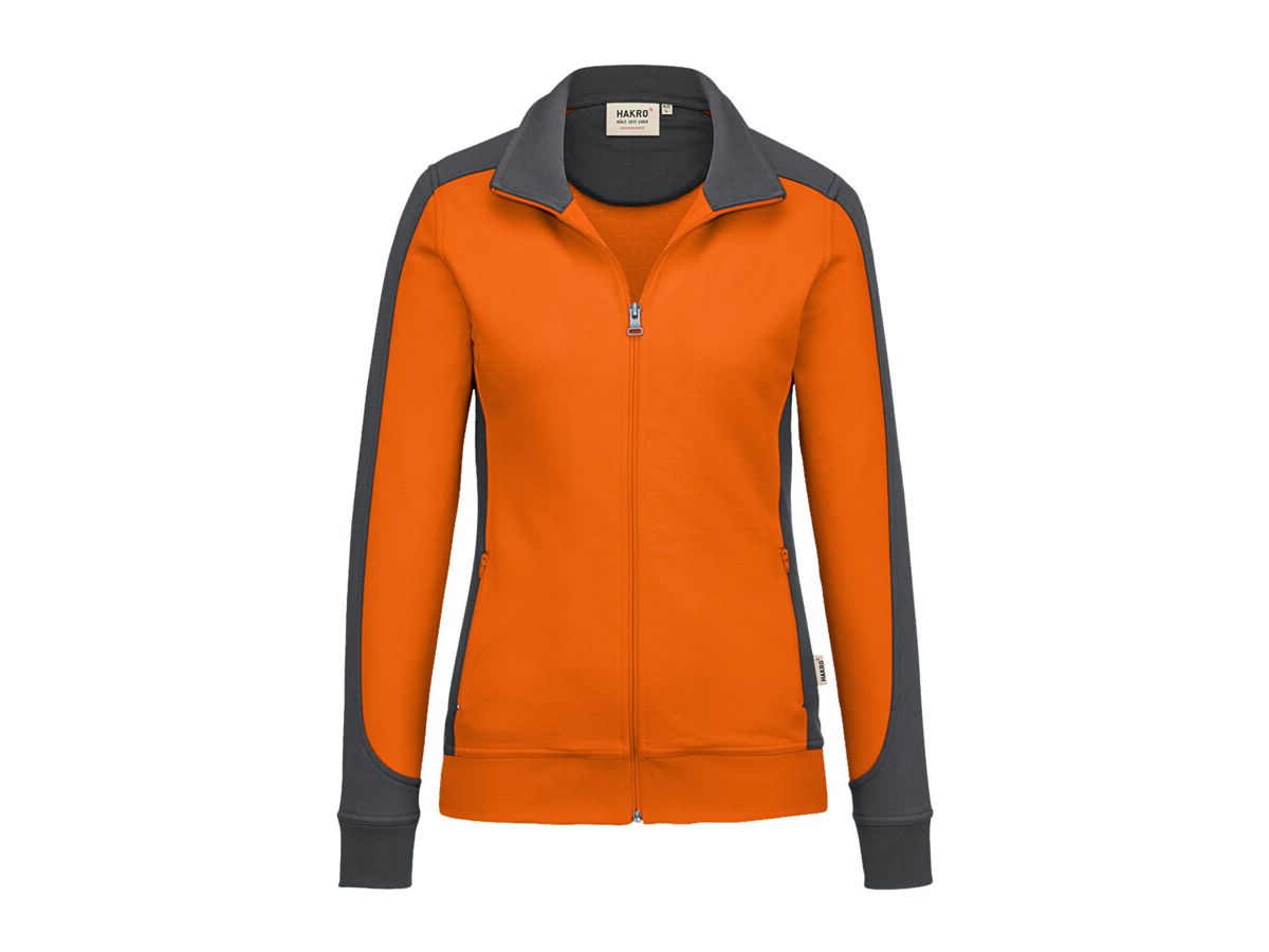 Damen-Sweatjacke Contrast Performance - 50% Baumwolle, 50% Polyester, 300 g/m²