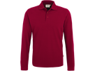 Longsleeve-Poloshirt Classic 2XL weinrot - 100% Baumwolle, 220 g/m²