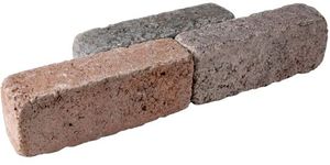 RIEMO Pflasterstein Herbstlaub - LxBxH: 22x6x8 cm, rot-grau