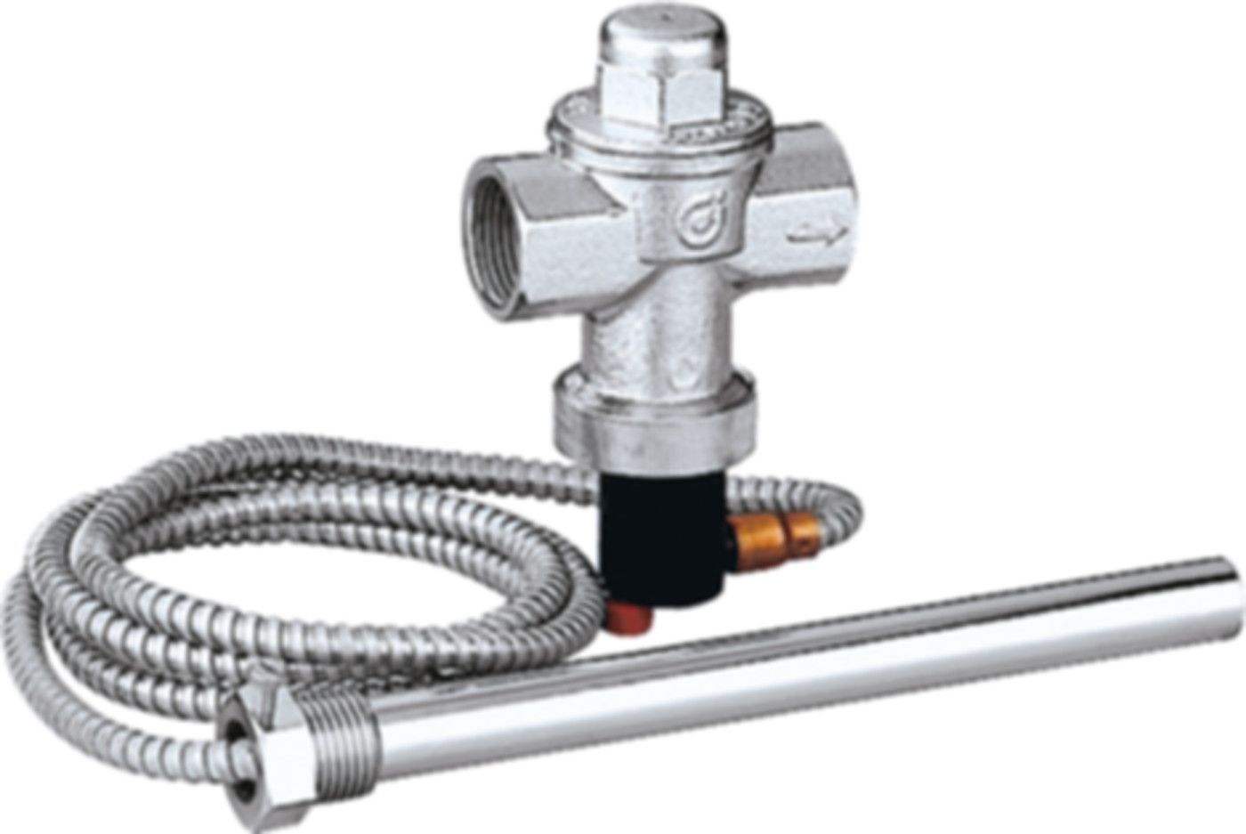 Ablaufsicherung thermisch Caleffi 3/4" - Tauchrohr 1/2" AG, Tauchrohrlänge 197 mm