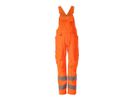 Latzhose mit Knietaschen, Gr. 82C46 - hi-vis orange, 70% Polyester/30% BW