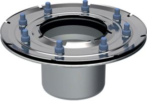 Geberit Aufsatz Pressdichtungsflansch - zu Bodenablauf 13 x 13 cm