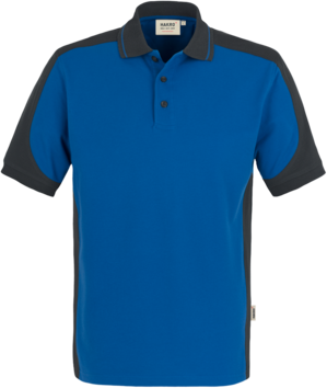 Poloshirt Contr. Perf. XS royalb./anth. - 50% Baumwolle, 50% Polyester, 200 g/m²