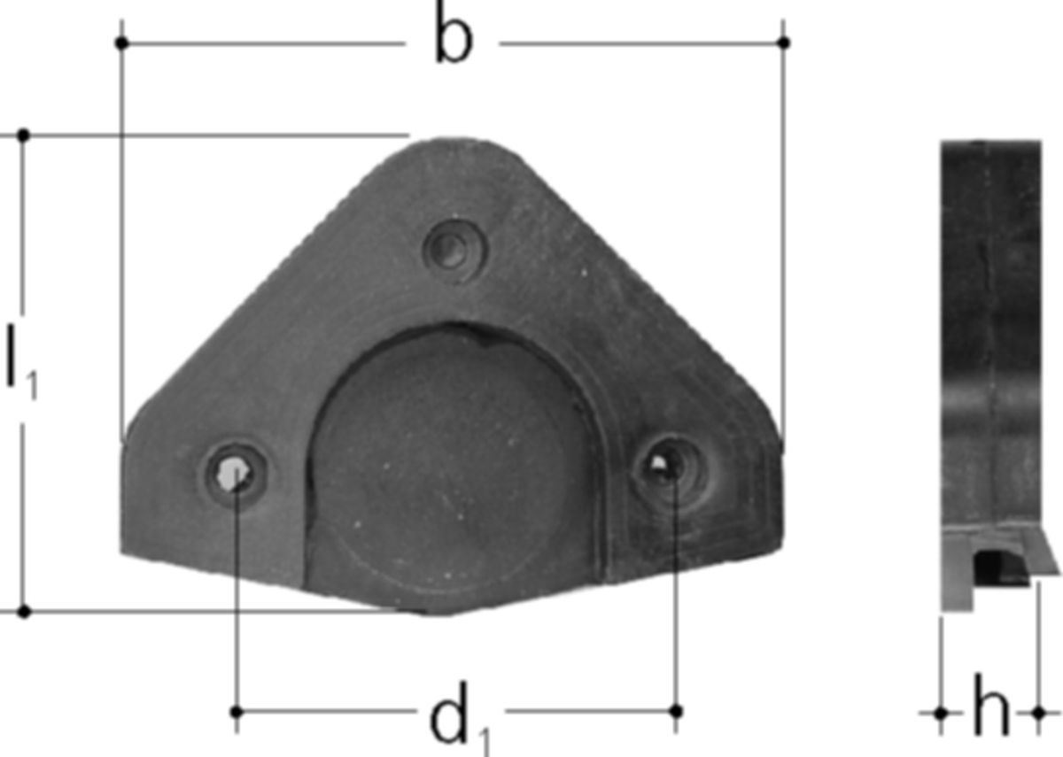 Sanipex Schallschutzelement - Gummi