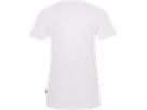 Damen-V-Shirt Performance Gr. S, weiss - 50% Baumwolle, 50% Polyester