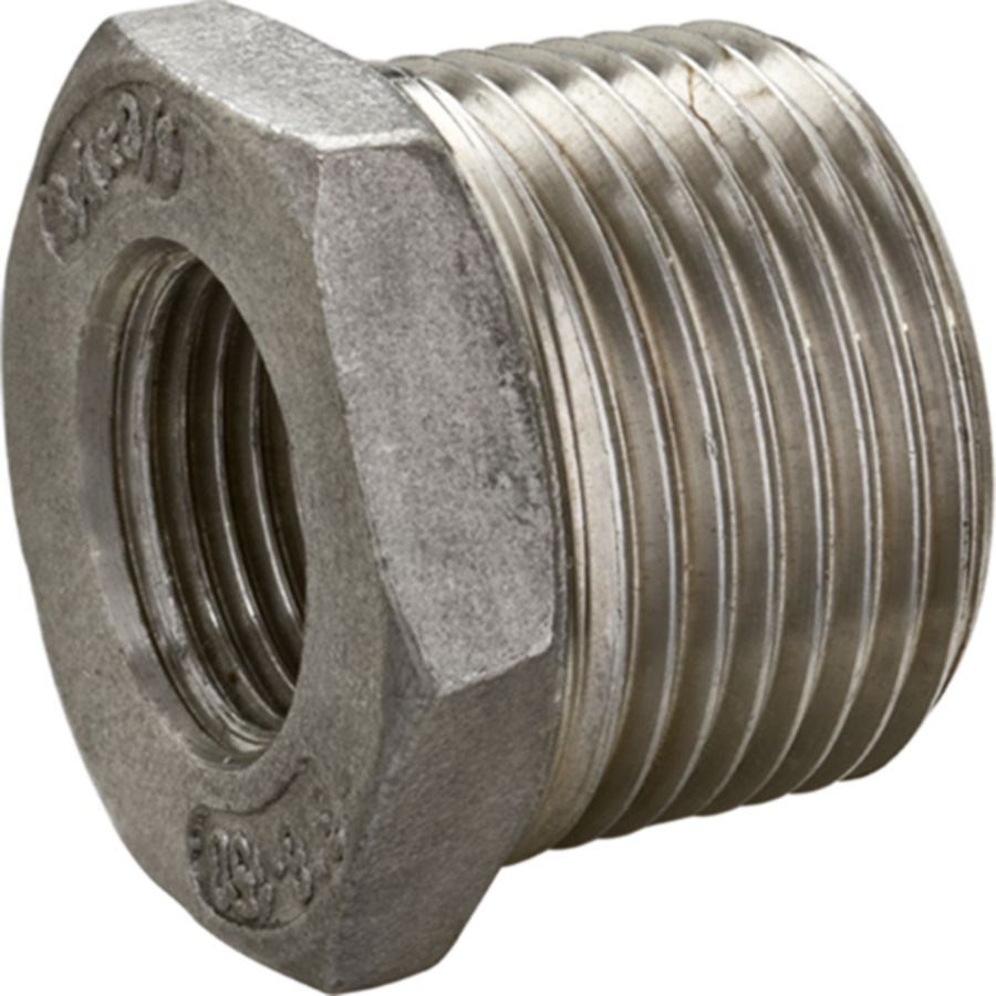 Reduktionsnippel Nr. 241 rostfrei - mit Innen- und Aussengewinde