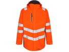 Safety Parka Shell Jacke Gr. 4XL - Orange/Anthrazit Grau