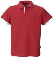 HARVEST ANDERSON Herren Poloshirt G. 2XL - mit Knopfleiste, rot, 100% Baumwolle
