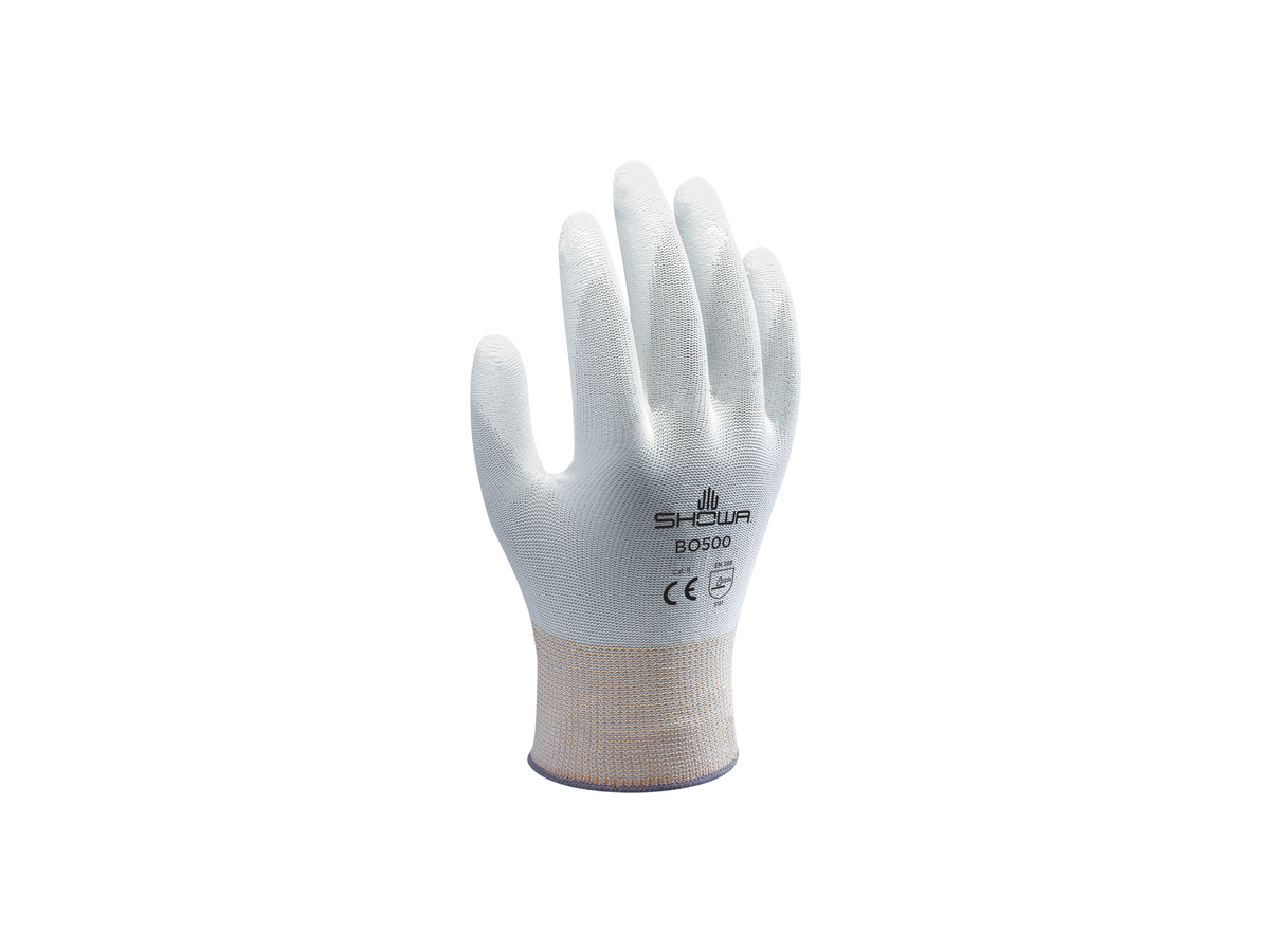 Showa Palm Fit BO 500 Handschuh Gr. M - weiss, EN 388 CE Kat. 2
