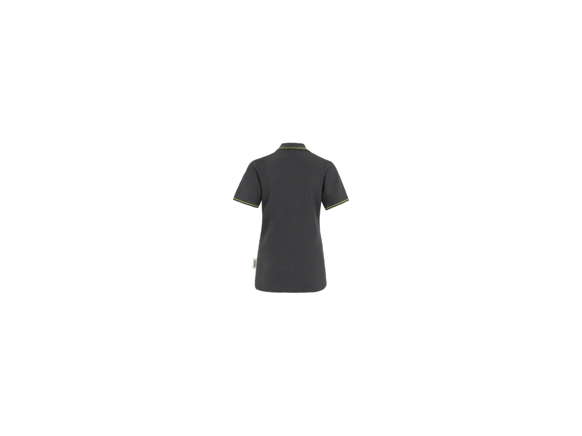 Damen-Poloshirt Casual L anthrazit/kiwi - 100% Baumwolle, 200 g/m²