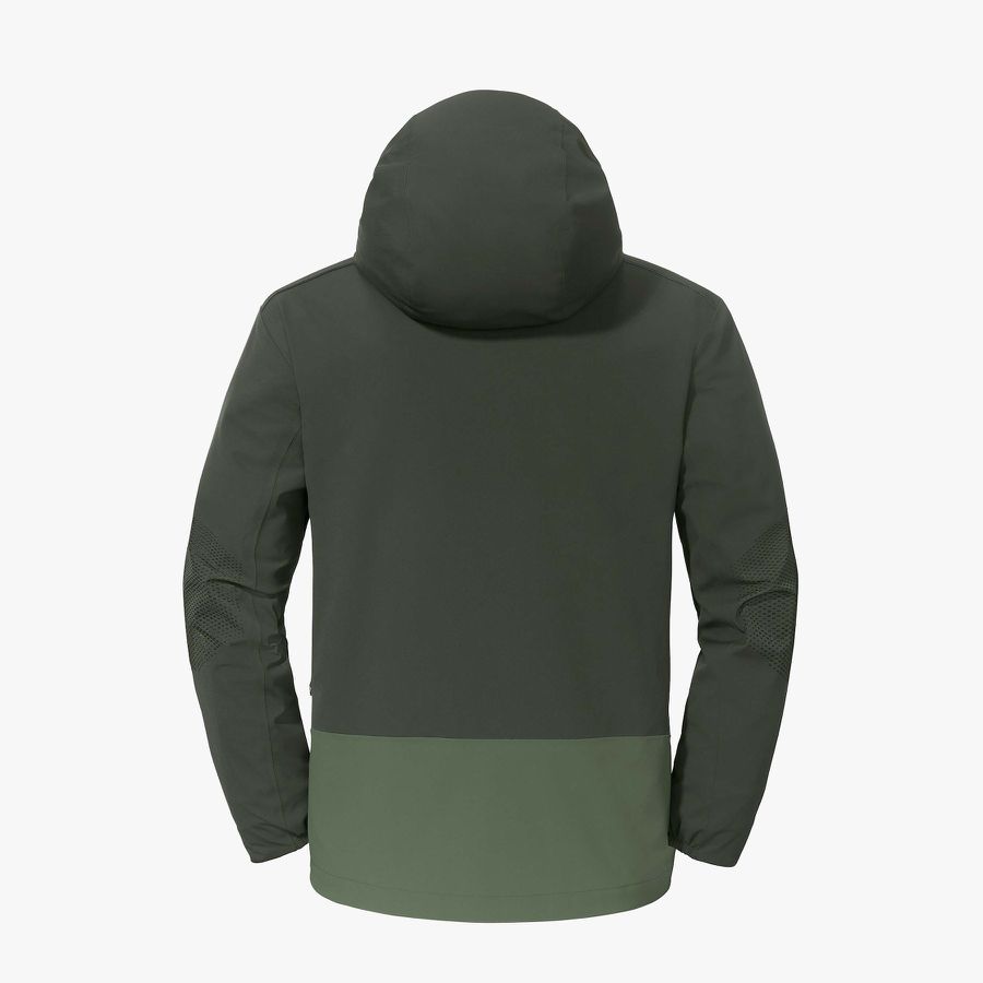 Wetterschutzjacke Zipln Herren Gr. XL - 88%Nylon 12%Elasthan, grün