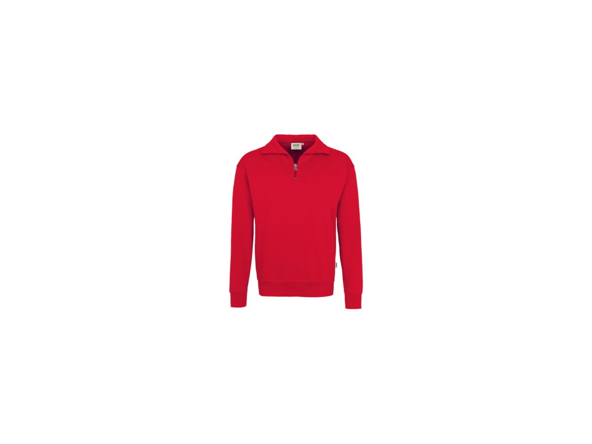 Zip-Sweatshirt Premium Gr. M, rot - 70% Baumwolle, 30% Polyester, 300 g/m²