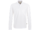 Longsleeve-Poloshirt Classic M weiss - 100% Baumwolle, 220 g/m²