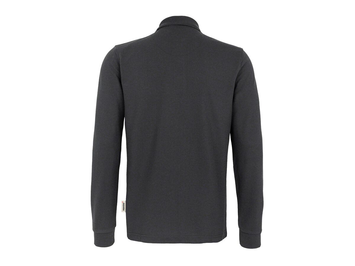 Longsleeve-Poloshirt Mikralinar, Gr. L - karbongrau