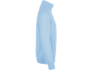 Sweatjacke College Gr. M, eisblau - 70% Baumwolle, 30% Polyester, 300 g/m²