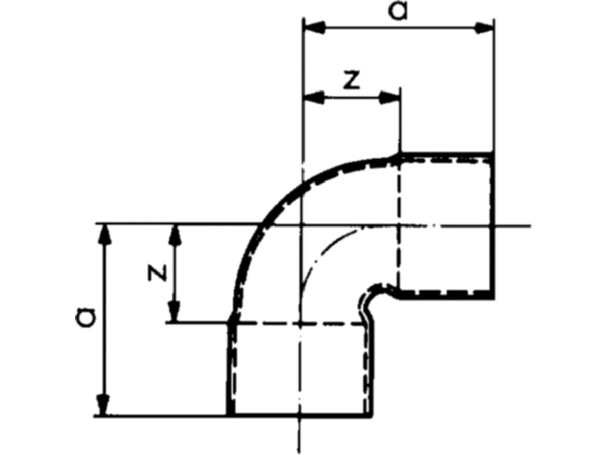 Winkel Nr. 7090, aussen-aussen - Lötfittings