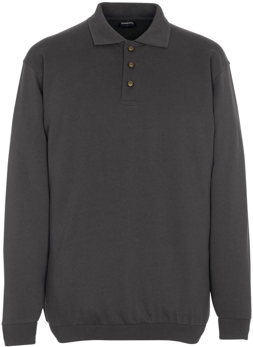 Trinidad Polo Sweatsh. dunk.anthr. Gr. S - 60% Baumwolle / 40% Polyester