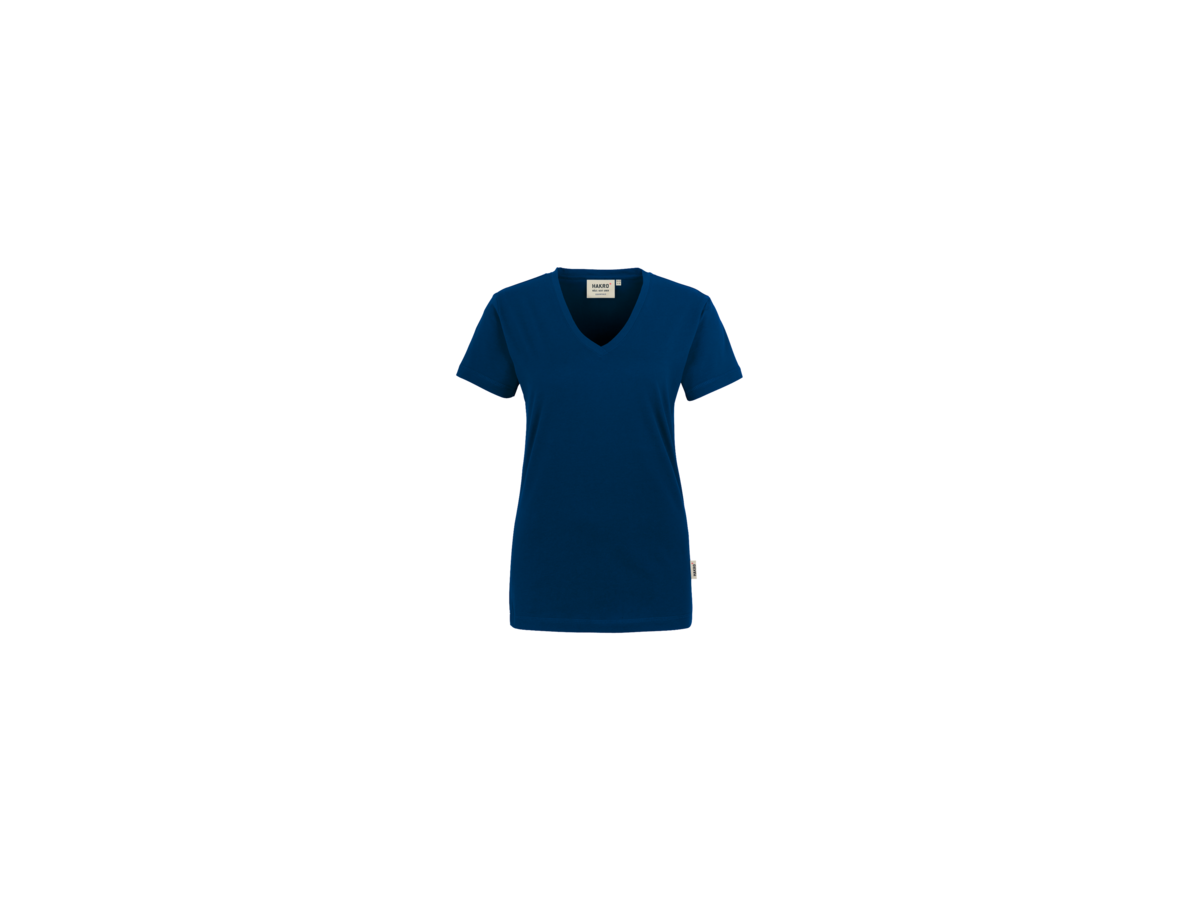 Damen-V-Shirt Classic Gr. M, marine - 100% Baumwolle, 160 g/m²
