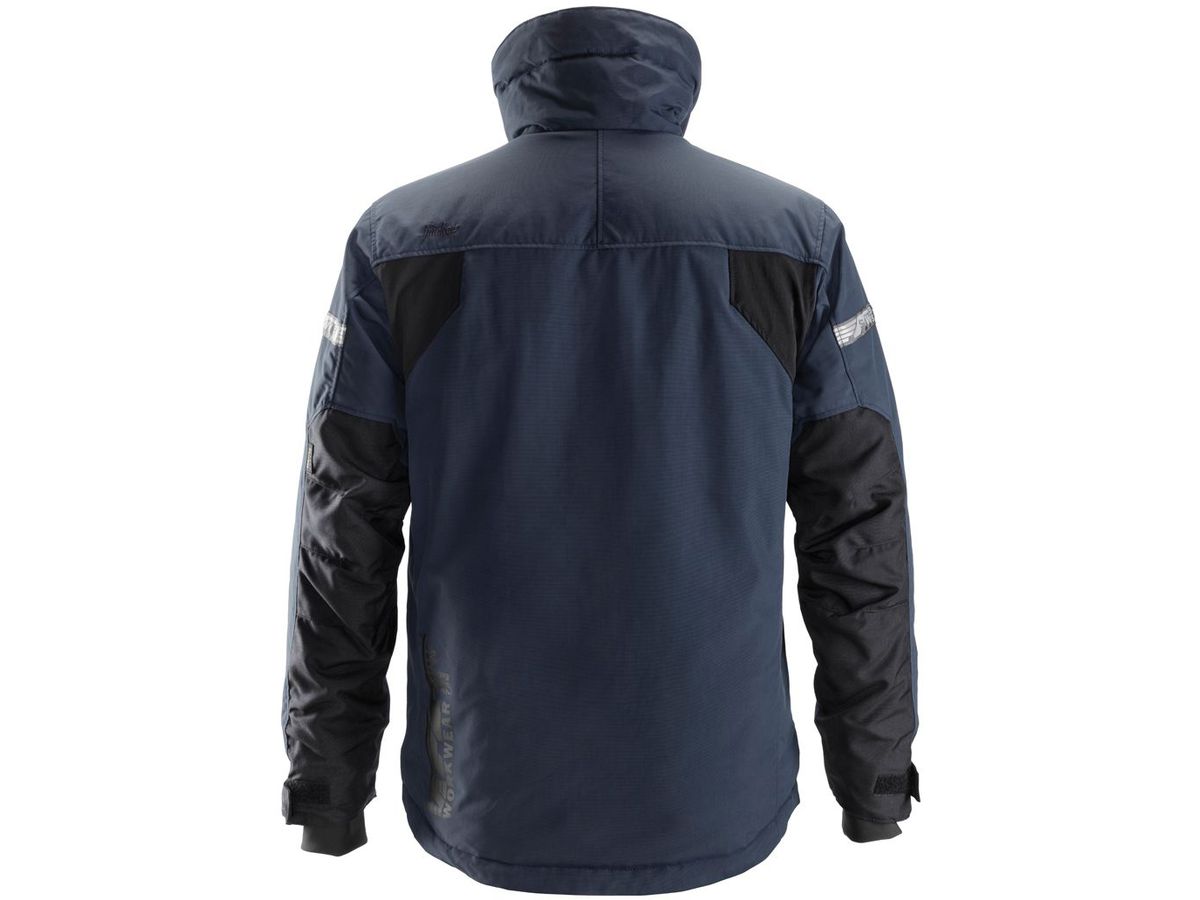 Allround Work gefütterte Jacke, Gr. XL - marineblau/schwarz, 100% PES, 220 g/m²