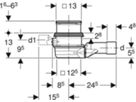 Geberit Bodenablauf Varino 56/63 - horizontal