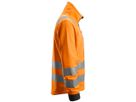 AllroundWork High-Vis FZ Jacke, Gr. S - hi-vis-orange, 100% PES-fleece, 235 g/m²