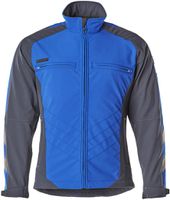 Dresden Soft Shell Jacke Gr. 2XL - 100% Polyester kornblau/schwarzblau