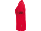 Damen-Poloshirt Casual 2XL rot/schwarz - 100% Baumwolle