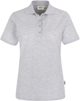 Damen-Poloshirt Classic XS ash meliert - 98% Baumwolle, 2% Viscose, 200 g/m²