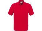 Pocket-Poloshirt Perf. Gr. 5XL, rot - 50% Baumwolle, 50% Polyester, 200 g/m²