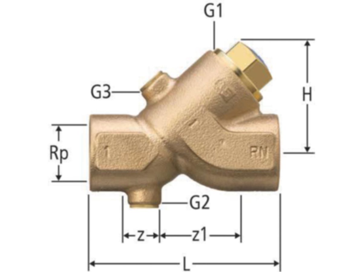 Rückflussverhinderer 1"