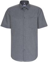 City Kent Hemd MEN 1/2 gewebt Gr. 38 - anthrazit, 100% CO
