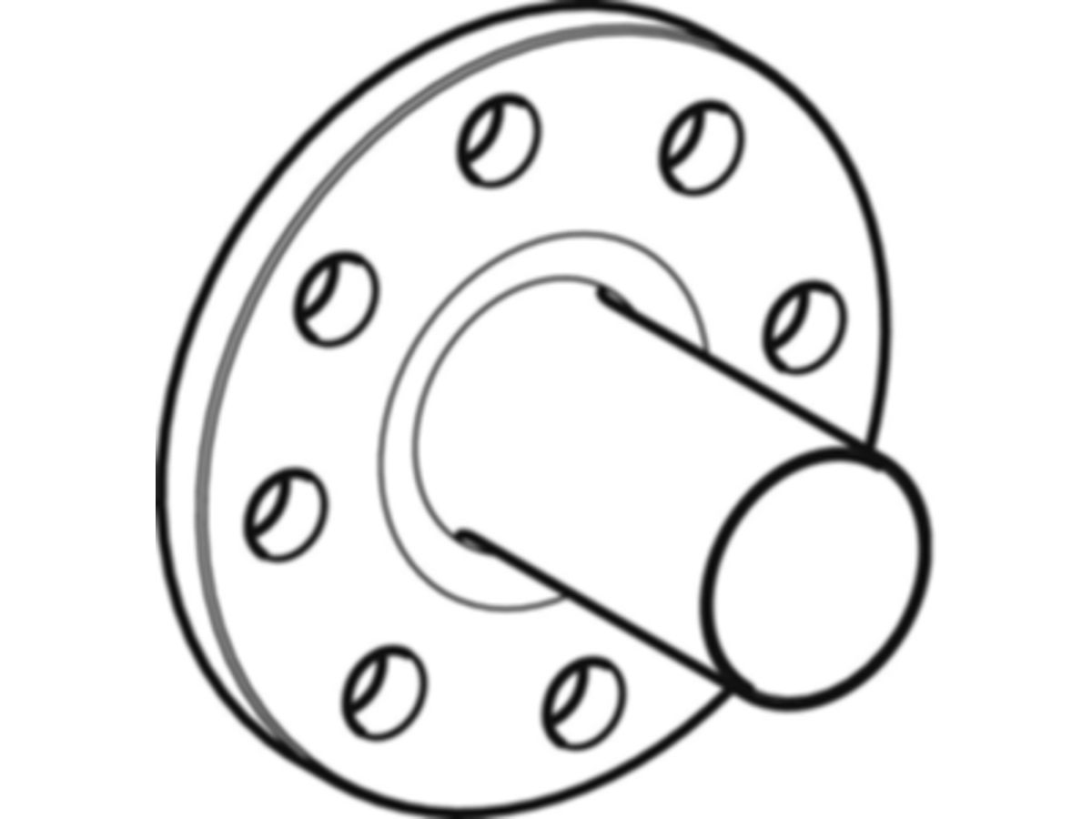 MPF-Flansch mit Steckende 88.9 mm - DN 80, PN 10/16