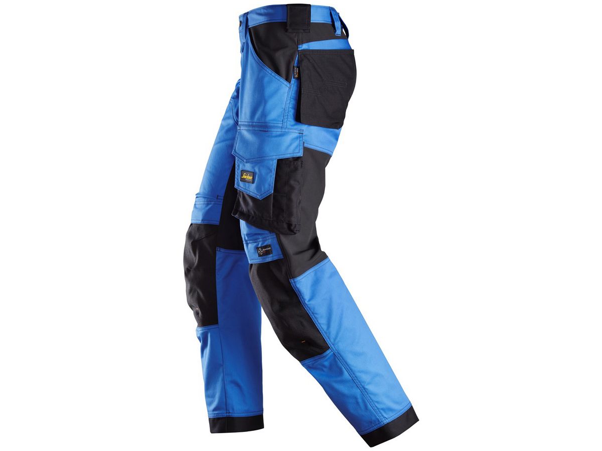 AllroundWork Arbeitshose, Gr. 636 - blau-schwarz, Stretch Loose Fit