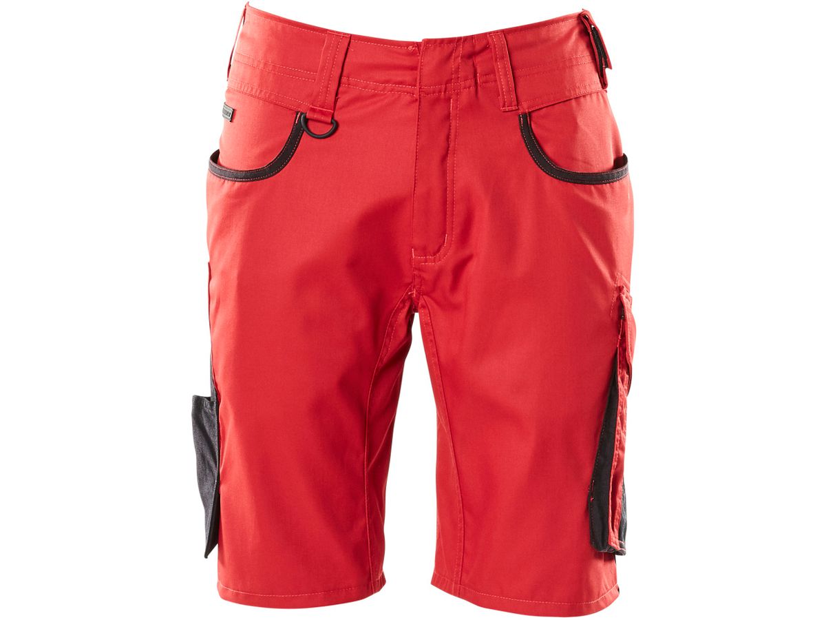 Shorts Unique, extra leicht, C42 - rot/schwarz, 50% CO/50% PES, 205 g/m2