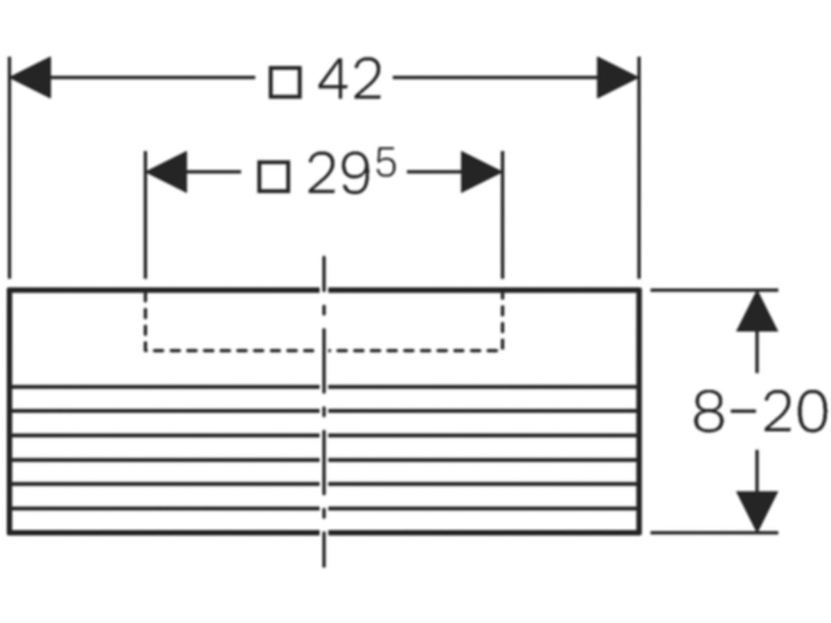 Geberit Pluvia Wärmedämmung: 56 mm