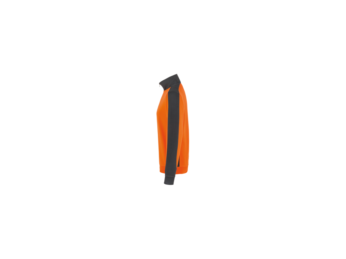 Zip-Sweatsh. Contr. Perf. L orange/anth. - 50% Baumwolle, 50% Polyester, 300 g/m²