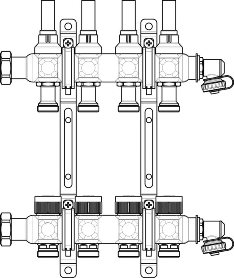 Edelstahlverteiler OVENTROP Multidis SF
