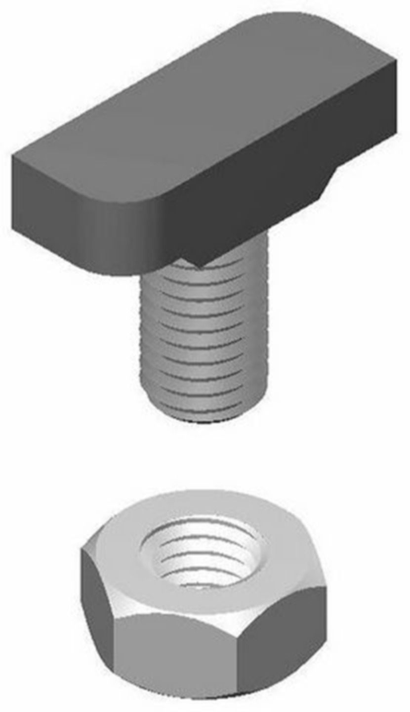 Bolzen PIPEX für Profil C/CK M10x25 - 4.25.A verzinkt
