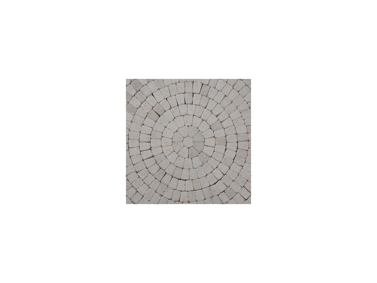 TEGULA 6 cm anthrazit, Kreis 8 Ø 189 cm - Kanten gebrochen (2.81 m2)