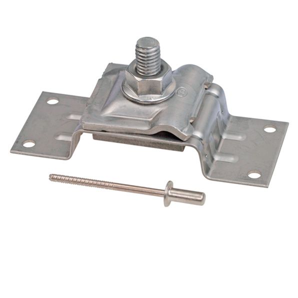 Blechanschluss mit Klemmplatte Inox - Draht 6-10mm